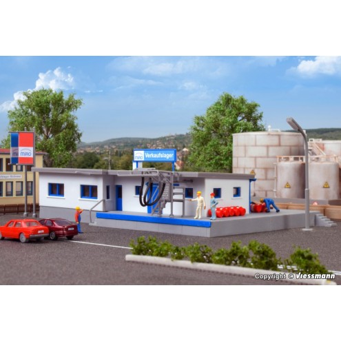 Kibri 37469 - N Verkaufsbüro MIRO mit Abfüllanlage