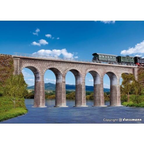 Kibri 37663 - N/Z Ravenna-Viadukt mit Eisbrecherfundamenten, eingleisig