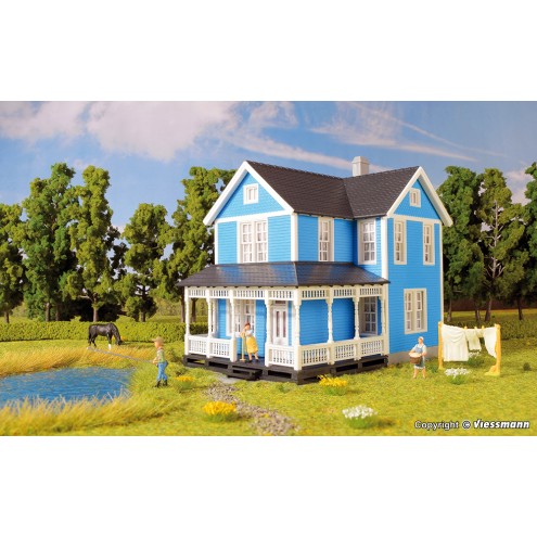 Kibri 38841 - H0 Schwedenhaus, blau
