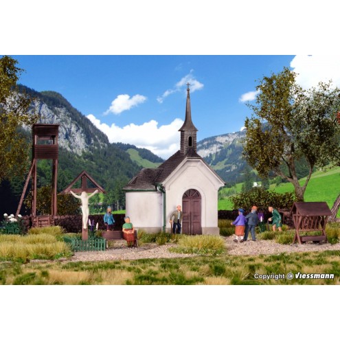 Kibri 39780 - H0 Kapelle in Hirschbichl mit Zubehör