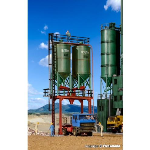 Kibri 39931 - H0 Doppelsilo SchwarzBau