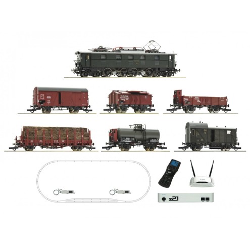 Roco 51323 - ROCO Edition – z21 Digitalset: Elektrolokomotive BR E 52 mit Güterzug, DRG