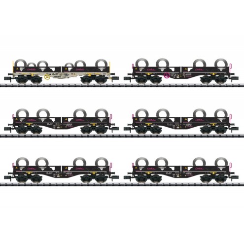 Minitrix 15080 - Güterwagen-Set Coiltransport
