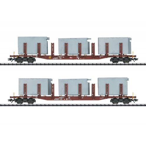 Trix 24141 - Rungenwagen-Set Badsysteme DB