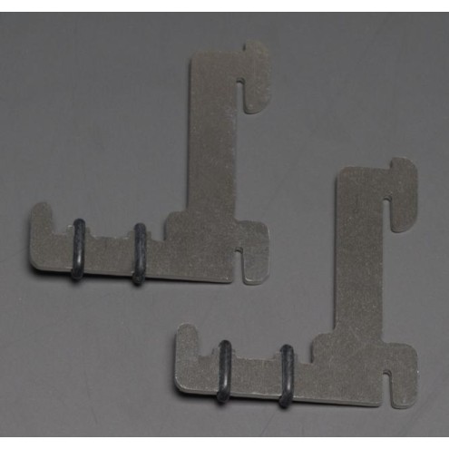 Trainsafe TBE-Z - Edelstahl-Tragbügelarme Spur Z für 1 Röhre (2 Stück)