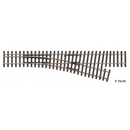 Tillig 85183 - Abzweig rechts 15° Radius 363 Länge 228mm