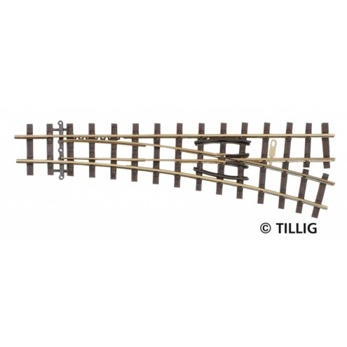 Tillig 85637 - Weiche rechts 18° Länge 128 mm