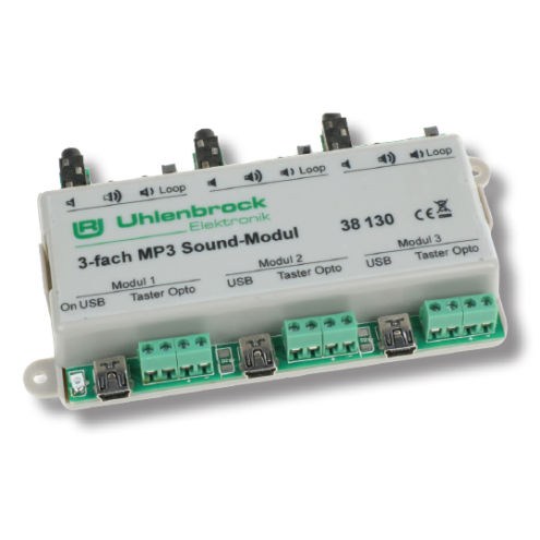 Uhlenbrock 38130 - 3-fach MP3 Sound-Modul
