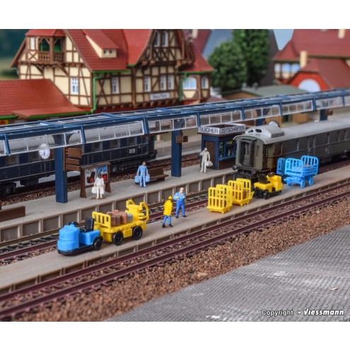 Vollmer 47503 - N Gepäckbahnsteig, fünfteilig