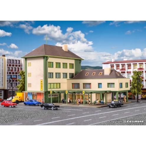 Vollmer 47724 - N Postamt mit Nebengebäude und Bushaltestelle