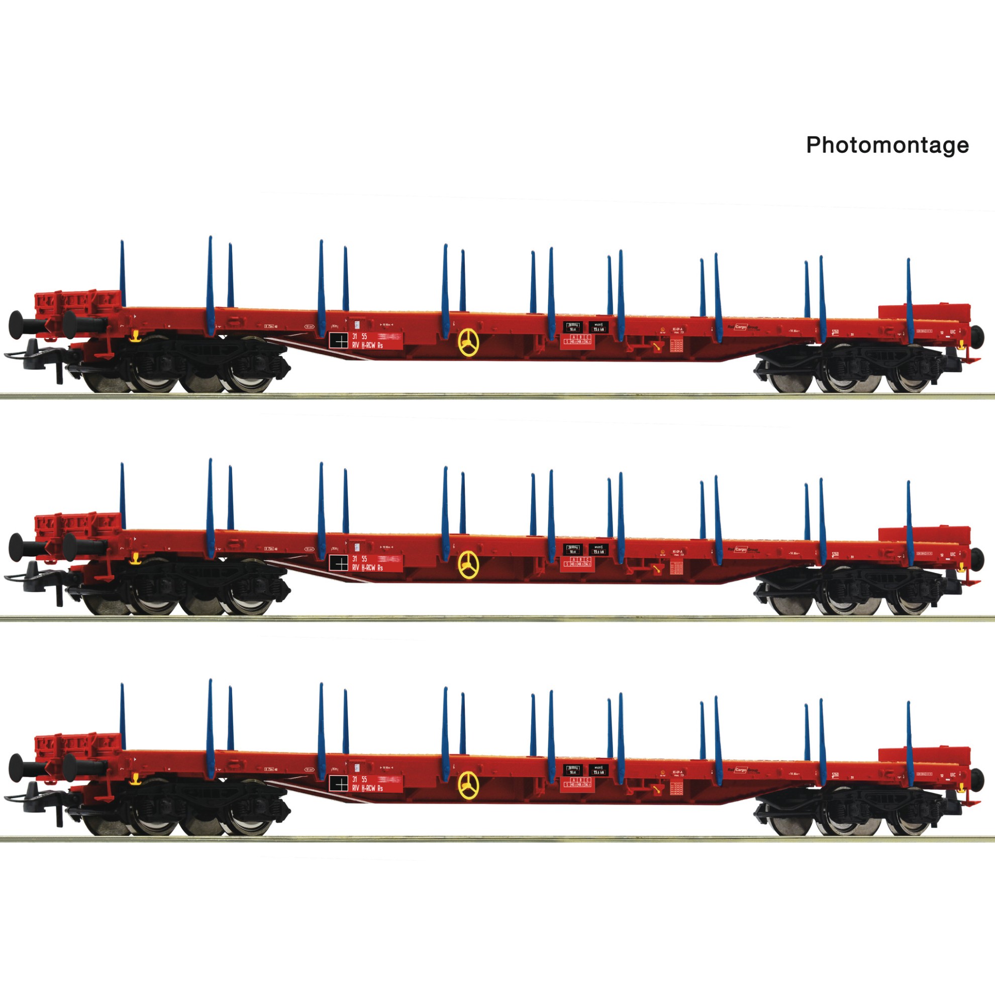 Roco 6600219 - 3er Set Rungenwagen Rs ÖBB, Modellbau Fischer günstige ...